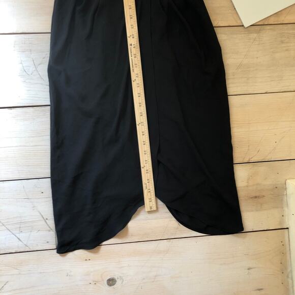 Anthropologie Meadow Rue EUC Women's Embroidered Tulip Hem Black Dress 8 - Picture 9 of 9